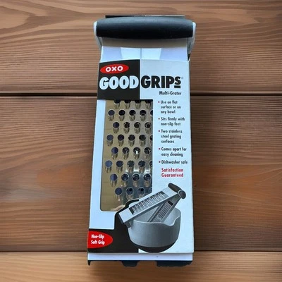 OXO Good Grips Stainless Steel Multi Grater Shredder Plane Cutter Mill White*New - Image 1 of 4