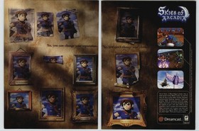 2000 Vtg Print Ad Skies Of Arcadia Dreamcast RPG Video Game Magazine Promo Art 
