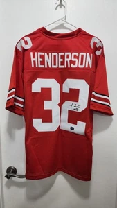 TREVEYON HENDERSON signiertes individuelles Ohio State Buckeyes #32 Trikot PROVA - Bild 1 von 5