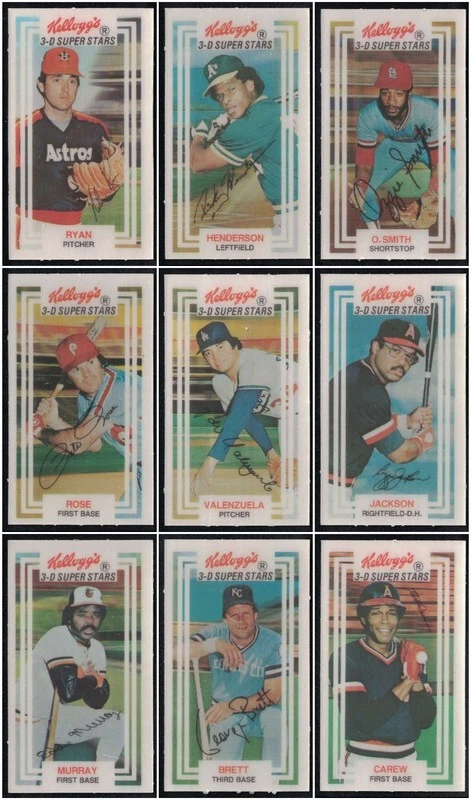 1983 Kellogg's 3-D Stars BASEBALL -- You Pick to Complete Your Set - Image 1 of 1