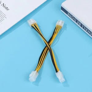 1Pc 4 Pin Male To 8 Pin Female Lead Extension To CPU Power Converter Cable _pu - Zdjęcie 1 z 12