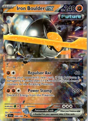 Iron Boulder ex 099/162 SV05: Temporal Forces Double Rare - NM - Image 1 of 2