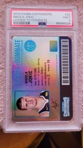 2019 Panini Contenders Basketball #20 Nikola Jokic Permit To Dominate PSA 9 - Picture 1 of 2