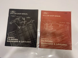 Set of 2 Ford Car Manuals 1974 & 1975 - Bild 1 von 4
