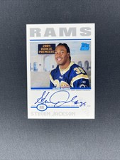 2004 Topps Football - STEVEN JACKSON - Rookie Premiere ON CARD Autograph #RP-SJ