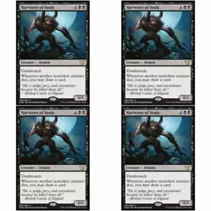 4 x COSECHADORA DE ALMAS CASI NUEVO Blessed vs Cursed Magic The Gathering Negro - Demonio Raro - Imagen 1 de 1
