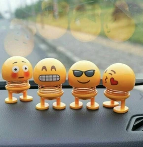 Car Dashboard Decorating Bobble Head Nodding Happy Face Shake Head Toys Vehicle - Picture 1 of 5