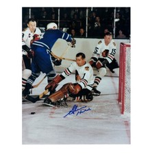 GLENN HALL Signed Chicago Blackhawks 8 x 10 Photo - 70729
