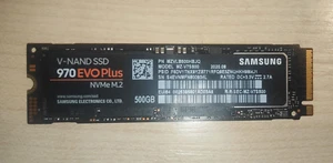 Interne Festplatte SSD Samsung 970 Evo Plus oder 970 Evo 500 GB M.2 2280 3D-NAND - Afbeelding 1 van 2
