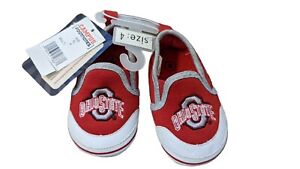 The Ohio State Buckeyes Kids Toddlers Sneakers Shoes Soft Bottoms - Sz 4 SLIP ON