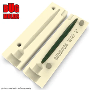 Bait DIY Fishing Mold Soft Plastic Baits Lure Plastisol Bass SaltyCoreStick - Picture 1 of 3