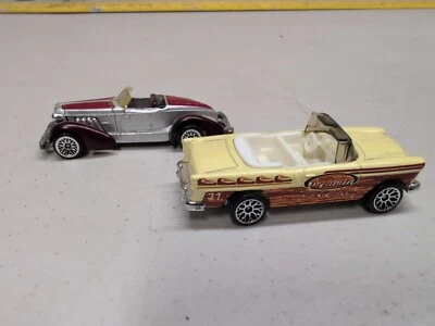 '55 Chevy Bel Air Convertible Yellow Wood Matchbox Lesney Vintage Auburn 852 - Image 1 of 4