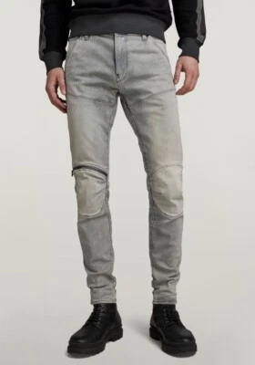 G-Star Raw Men’s 5620 Knee Zip Skinny Jeans Antic Faded Radium $220 36x32 New - Image 1 of 4