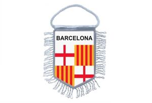Mini banner flag pennant window mirror cars country banner spain barcelona