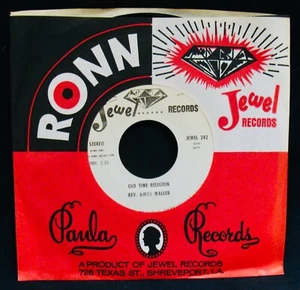 REV. AMOS WALLER ✦ Old Time Religion~N Mint Black Gospel Promo 45~JEWEL #242 - Imagen 1 de 2