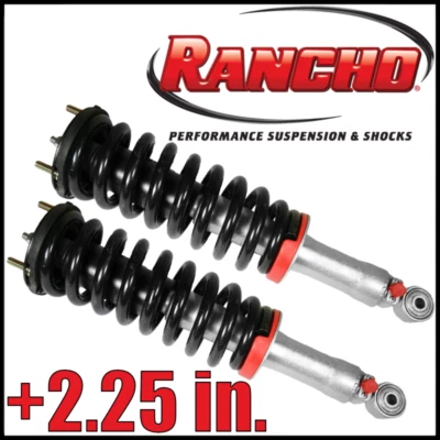 Par de puntales niveladores delanteros Rancho QuickLIFT 2,25" aptos para Toyota Sequoia 2001-2007 Foto 1 de 4