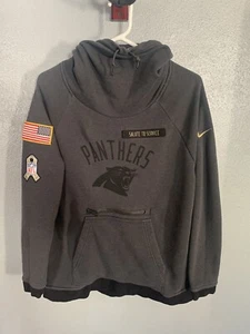 Woman's Nike Carolina Panthers Salute To Service Rally Hoodie Size Large - Picture 1 of 9