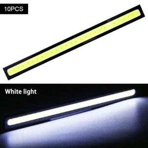 10 piezas/juego de tiras de luz LED para automóvil COB luz de circulación diurna DC10V-12V luz antiniebla blanca - Imagen 1 de 11