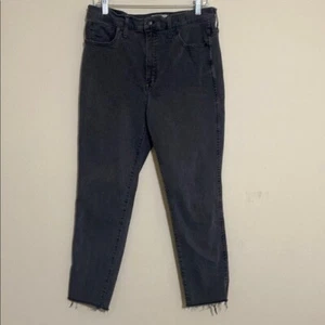 Madewell Damen Acid Black Jeans 32 Ofenrohr Freizeit Büro Y2K Retro Festival - Bild 1 von 10