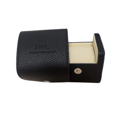 IWC Schaffhausen Black Leather Watch Case | Travel Case - Image 1 of 4