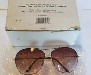 OCCHIALI DA SOLE AVIATOR 1 paio di occhiali da sole aviatore nuovi con scatola - Foto 1 di 3