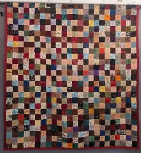 Lovely Vintage Victorian Lap Quilt Hand Stitched USA 52W x 57L Folded Silk OOAK - Picture 1 of 18