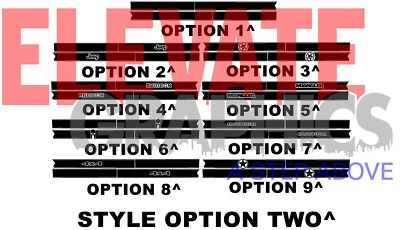 For Jeep Gladiator/Wrangler Decals Side Swing Stripes Vinyl Graphics 2019-2026 - Imagem 1 de 4