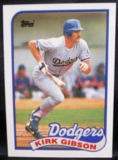 1989 Topps Kirk Gibson Baseball Card #340 (002)