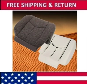 For 03-07 Chevy Silverado Dark Gray Cloth Driver Seat Foam Cushion &Bottom Cover - Picture 1 of 18