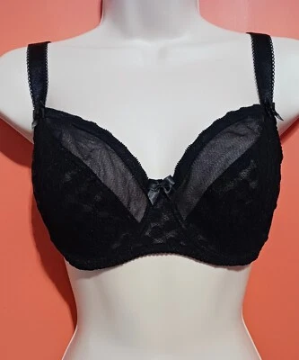 Curvy Kate 32G Dottie Balconette Bra Underwired Lace Full Cup Full Figure - Image 1 of 4