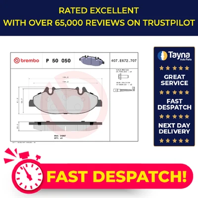 Juego de pastillas de freno para MERCEDES VITO W639 delantero 2012 en EM780.994 Brembo 0004216110 Foto 1 de 4