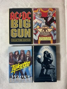 4 Singles Cassette Lots By AC/DC, AEROSMITH, TYKETTO, VAN HALEN - Picture 1 of 3