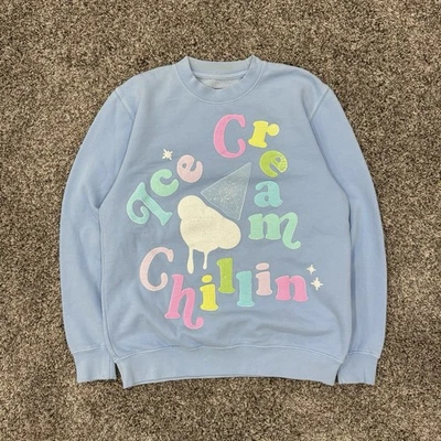 Blackpink x Selena Gomez Ice Cream Crewneck Sweatshirt Size S RARE Single Merch - Image 1 of 4
