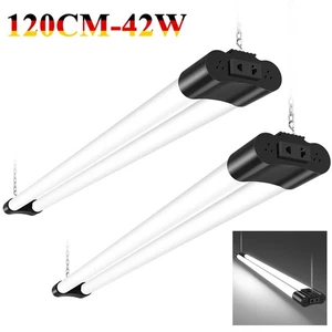 Lámpara LED Humedad 120CM Lámpara Taller Tubos 42W Blanco Frío con Enchufe - Imagen 1 de 14