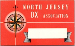 Tarjeta/postal de radioaficionado de Morristown, Nueva Jersey "NORTH JERSEY DX ASSOCIATION" - Imagen 1 de 2