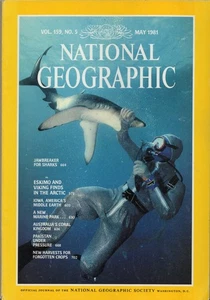 NATIONAL GEOGRAPHIC-1981-SHARKS+ESKIMO+VIKING+IOWA+AUSTRALIA'S CORAL+PAKISTAN - Picture 1 of 1
