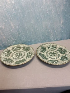 Mottahedeh Torquay Green Dinner Plate Staffordshire England Winterthur. Vintage - Picture 1 of 7