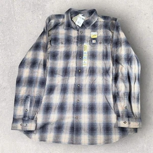Carhartt Mens Original Fit Flannel Shirt Tall 104451 N04 Plaid Size XLT NWT - Picture 1 of 10