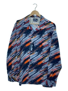 Camisa Hippy Manga Larga Algodón XL Multicolor Todo Estampado Boho Festival Ropa - Imagen 1 de 7