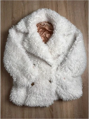Free People S Sophie Peacoat Faux Fur White - image 1 of 4
