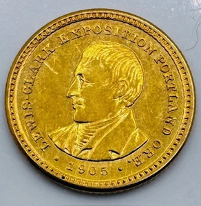 1905 Lewis & Clark Exposition Gold Commemorative $1 Dollar🔥Only 10,041 Minted🔥 - Picture 1 of 2
