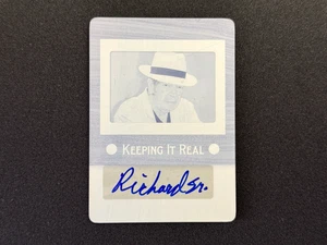 Richard Harrison 2012 Leaf Pop Century piastra ciano 1/1 autografo pedone stelle - Foto 1 di 10