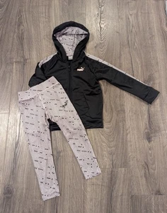 Girls Puma full zip hoodie & pants 4T - Picture 1 of 7