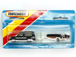 Matchbox Lesney Superfast 37 Matra Rancho en negro, con bote negro, ¡como nuevo! - Imagen 1 de 4