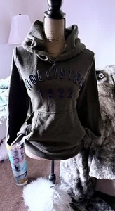Vintage Y2K Hollister Hoodie, Grunge, Mallgoth Women’s Small - Picture 1 of 24