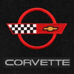 Lloyd Mats Velourtex Black Small Deck Mat For Corvette Coupe 1984-1990 - Picture 1 of 5