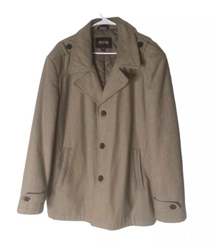 Cappotto uomo Michael Kors Pea taglia XL marrone chiaro