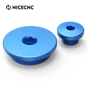 CNC Engine Plug Set Blue For Yamaha TTR125 TTR250 WR250F WR400F WR426F Blue - Picture 1 of 12