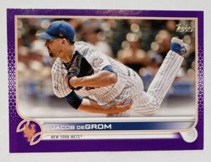 2022 Topps Serie 1 Meijer Púrpura Paralelo #330 Jacob DeGrom Mets - Imagen 1 de 2