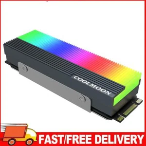 COOLMOON CM-M2A ARGB SSD Heatsink Cooler M.2 2280 Solid State Hard Disk Radiator - Afbeelding 1 van 11